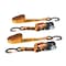 Gorilla Tie Down 1inX12ft Ratchet Strap 1500 lb Cap Lock w/full S Hook & Loop Wrap / Gorilla, 2PK 92004 - alternate 2